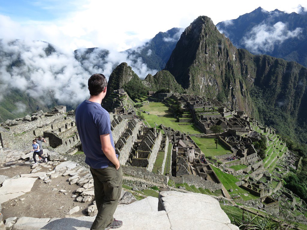 Looking down at Machu Picchu - 10 years ago